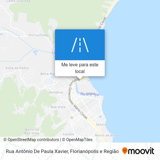 Rua Antônio De Paula Xavier mapa