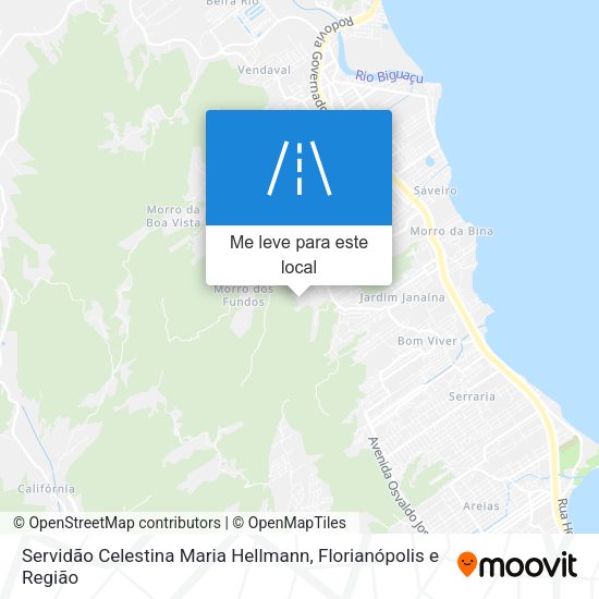 Servidão Celestina Maria Hellmann mapa