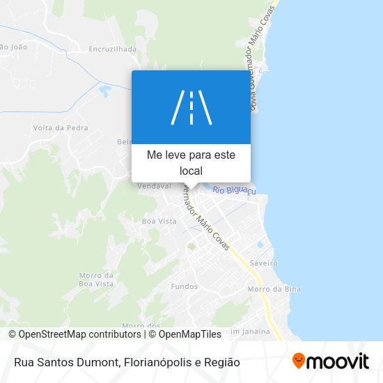 Rua Santos Dumont mapa