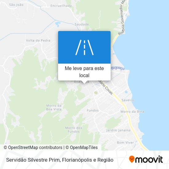 Servidão Silvestre Prim mapa