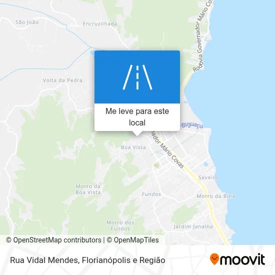 Rua Vidal Mendes mapa
