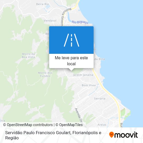 Servidão Paulo Francisco Goulart mapa