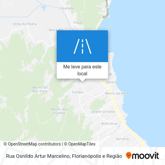 Rua Osnildo Artur Marcelino mapa
