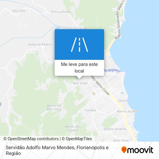 Servidão Adolfo Marvo Mendes mapa