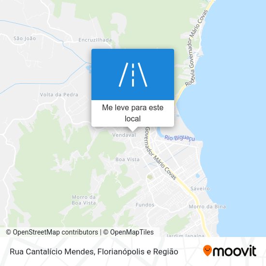 Rua Cantalício Mendes mapa