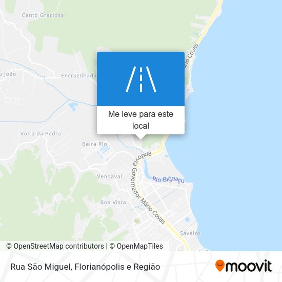 Rua São Miguel mapa
