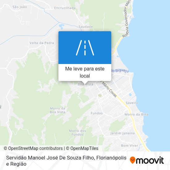 Servidão Manoel José De Souza Filho mapa