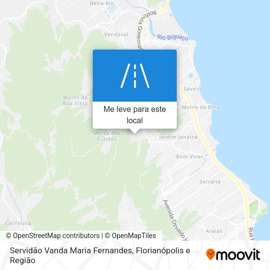 Servidão Vanda Maria Fernandes mapa