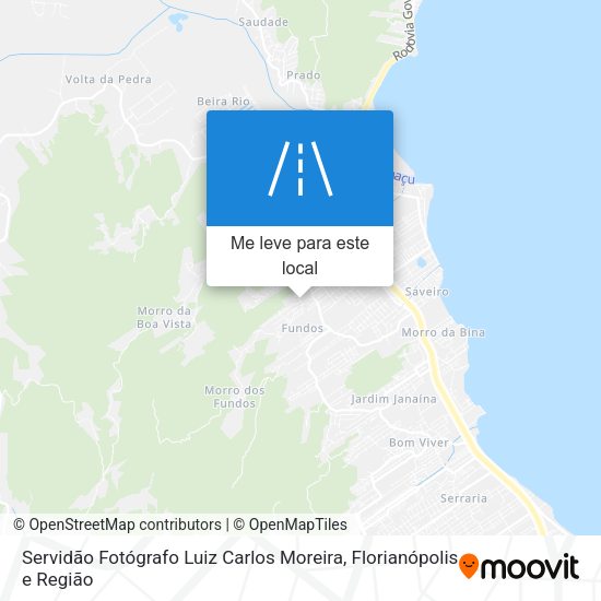 Servidão Fotógrafo Luiz Carlos Moreira mapa