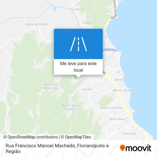Rua Francisco Manoel Machado mapa