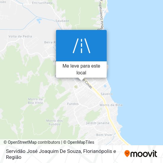 Servidão José Joaquim De Souza mapa