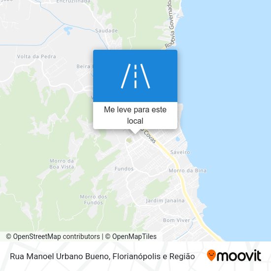 Rua Manoel Urbano Bueno mapa