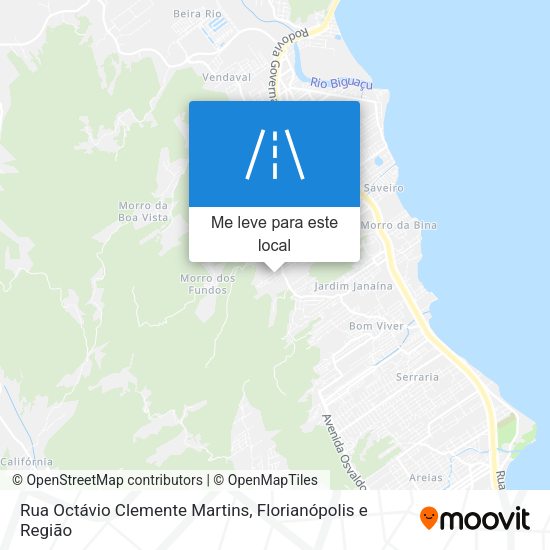 Rua Octávio Clemente Martins mapa