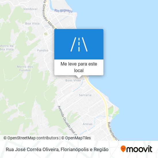 Rua José Corrêa Oliveira mapa