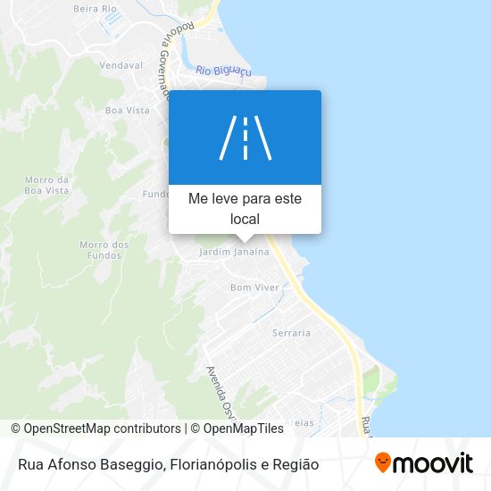 Rua Afonso Baseggio mapa
