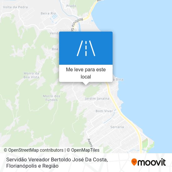 Servidão Vereador Bertoldo José Da Costa mapa