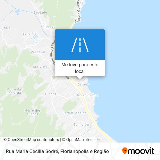 Rua Maria Cecília Sodré mapa