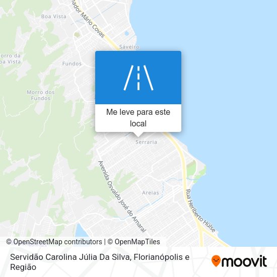 Servidão Carolina Júlia Da Silva mapa