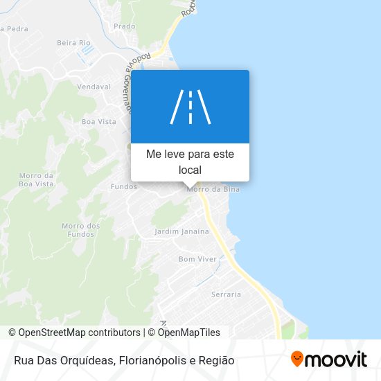 Rua Das Orquídeas mapa