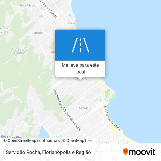 Servidão Rocha mapa