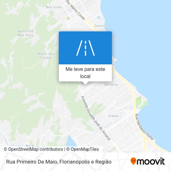Rua Primeiro De Maio mapa