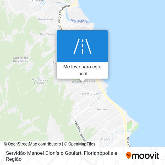 Servidão Manoel Dionísio Goulart mapa