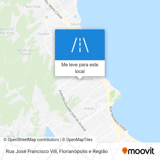 Rua José Francisco Vill mapa
