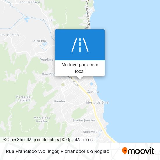 Rua Francisco Wollinger mapa