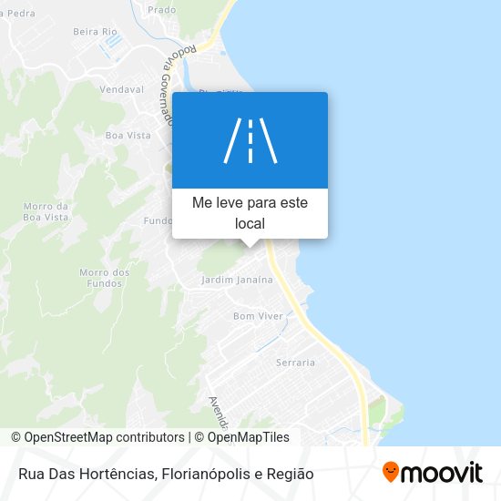 Rua Das Hortências mapa