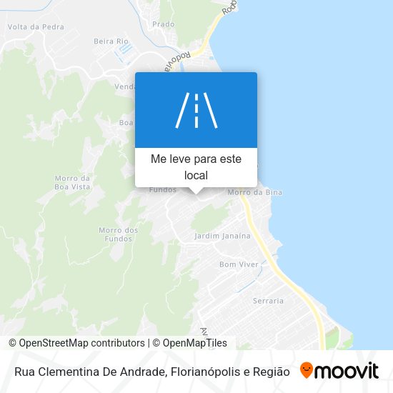 Rua Clementina De Andrade mapa