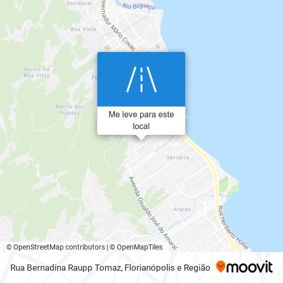 Rua Bernadina Raupp Tomaz mapa