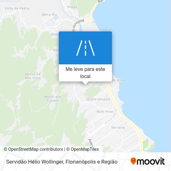 Servidão Hélio Wollinger mapa
