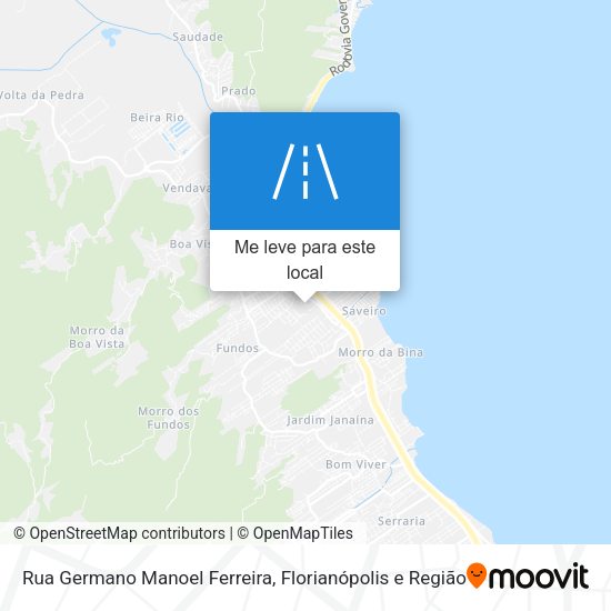 Rua Germano Manoel Ferreira mapa