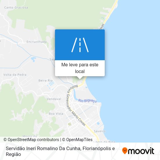 Servidão Ineri Romalino Da Cunha mapa