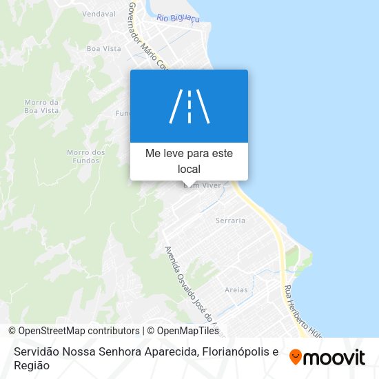 Servidão Nossa Senhora Aparecida mapa