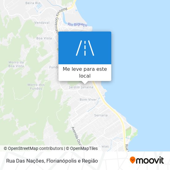 Rua Das Nações mapa