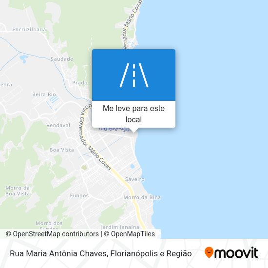 Rua Maria Antônia Chaves mapa