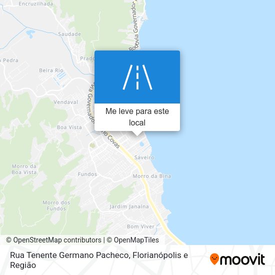 Rua Tenente Germano Pacheco mapa
