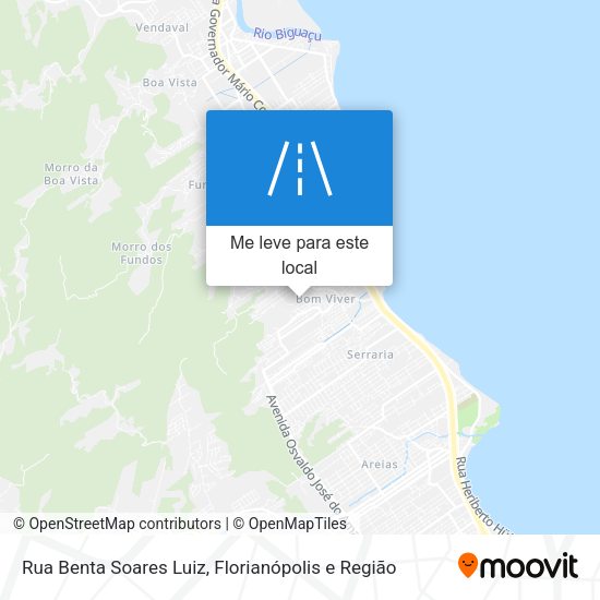 Rua Benta Soares Luiz mapa