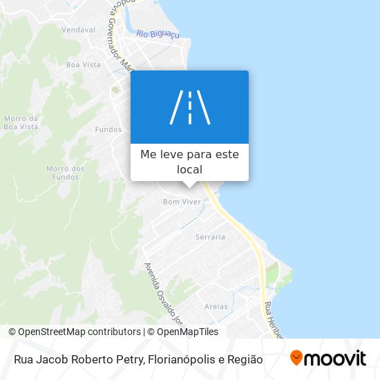 Rua Jacob Roberto Petry mapa