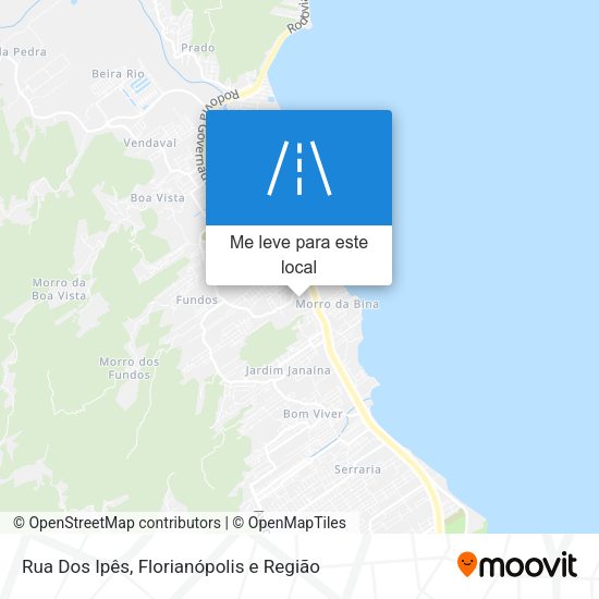 Rua Dos Ipês mapa
