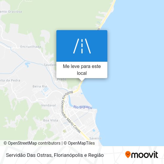 Servidão Das Ostras mapa