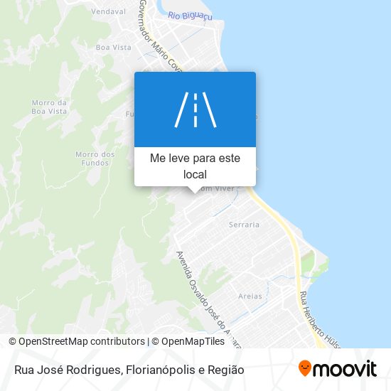 Rua José Rodrigues mapa