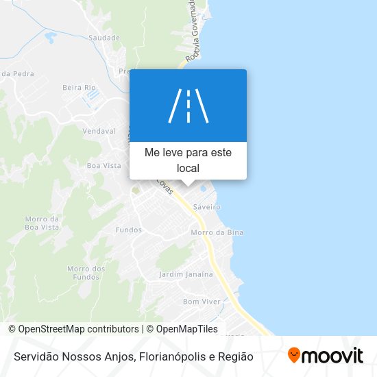 Servidão Nossos Anjos mapa