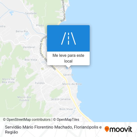 Servidão Mário Florentino Machado mapa