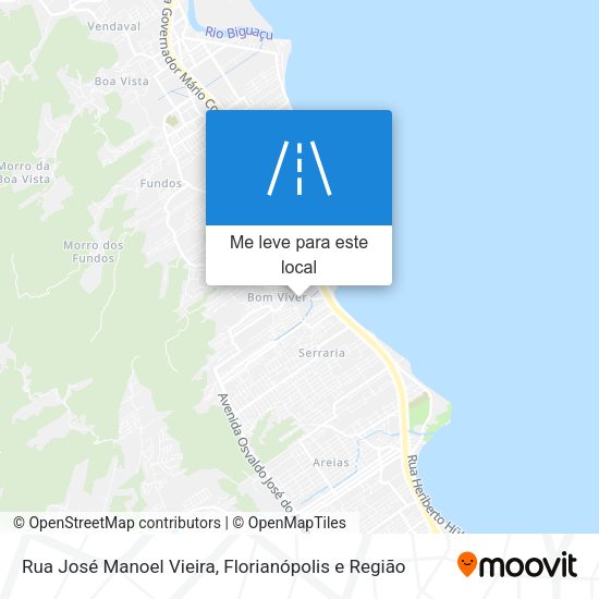 Rua José Manoel Vieira mapa