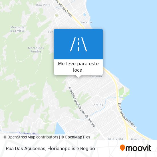 Rua Das Açucenas mapa