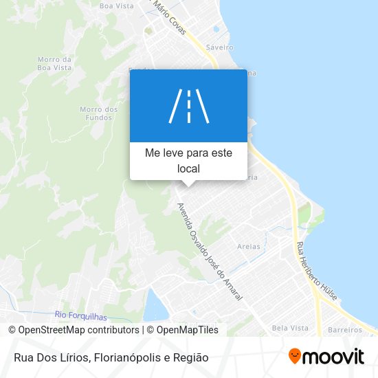 Rua Dos Lírios mapa