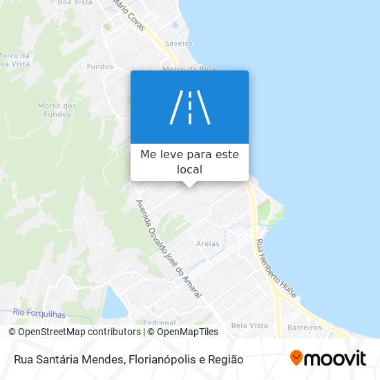 Rua Santária Mendes mapa