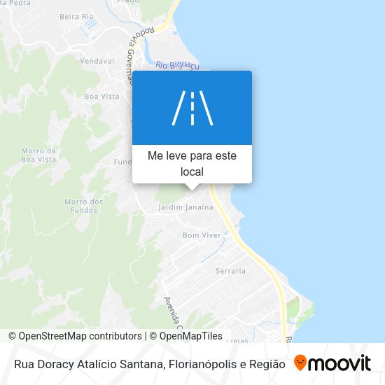 Rua Doracy Atalício Santana mapa